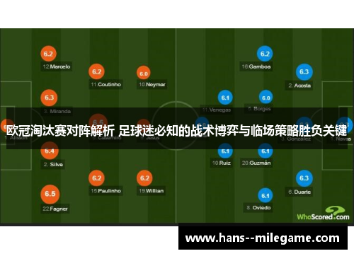 欧冠淘汰赛对阵解析 足球迷必知的战术博弈与临场策略胜负关键